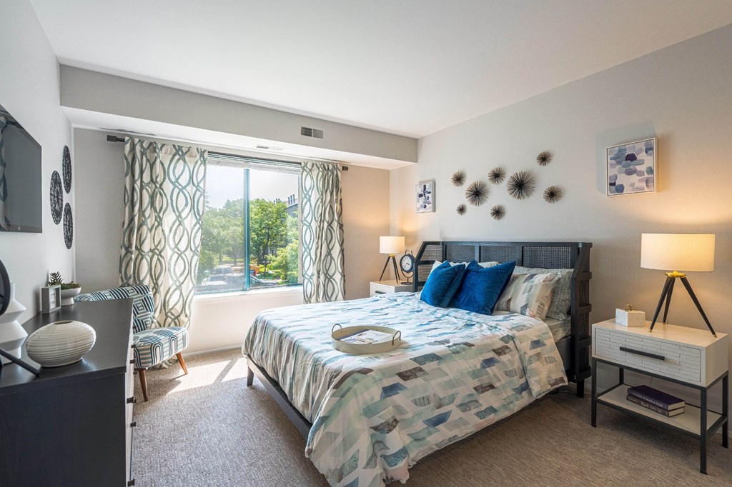 Spacious bedroom at The Emerson Apartment